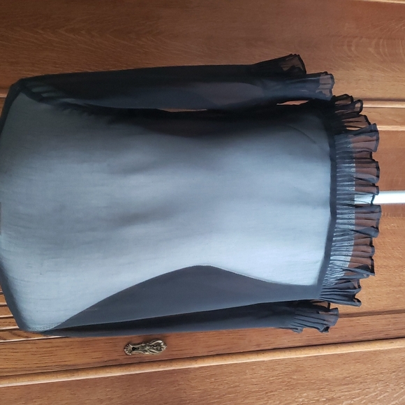 Sheer black top with embellishments - Picture 3 of 4